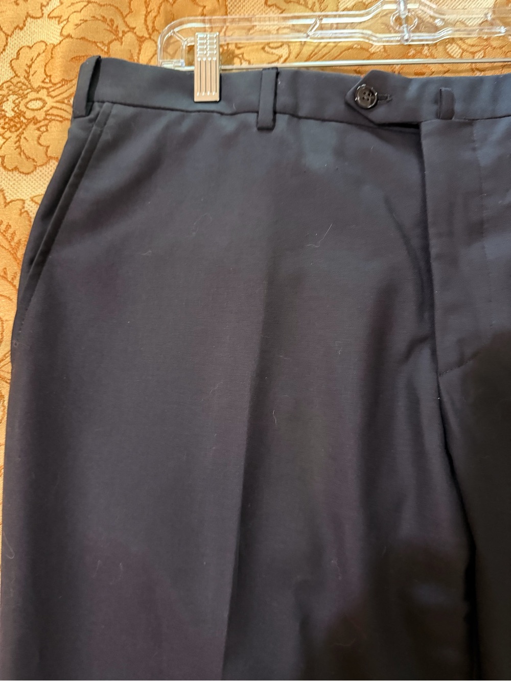 Georgie Armani Men's Classic Black Dress Pants, 100% Super Lana 180s, Sz 36 x 34 - Picture 4 of 16
